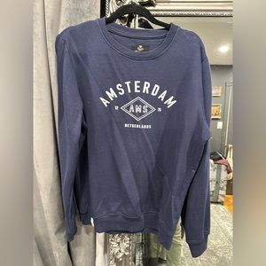 Crew Neck Navy Sweater Pull Over Jumper